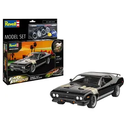 Revell 67692 Model Set F&F Dominic s 1971 Plymouth GTX, Revell Modellbausatz mit Basiszubehör