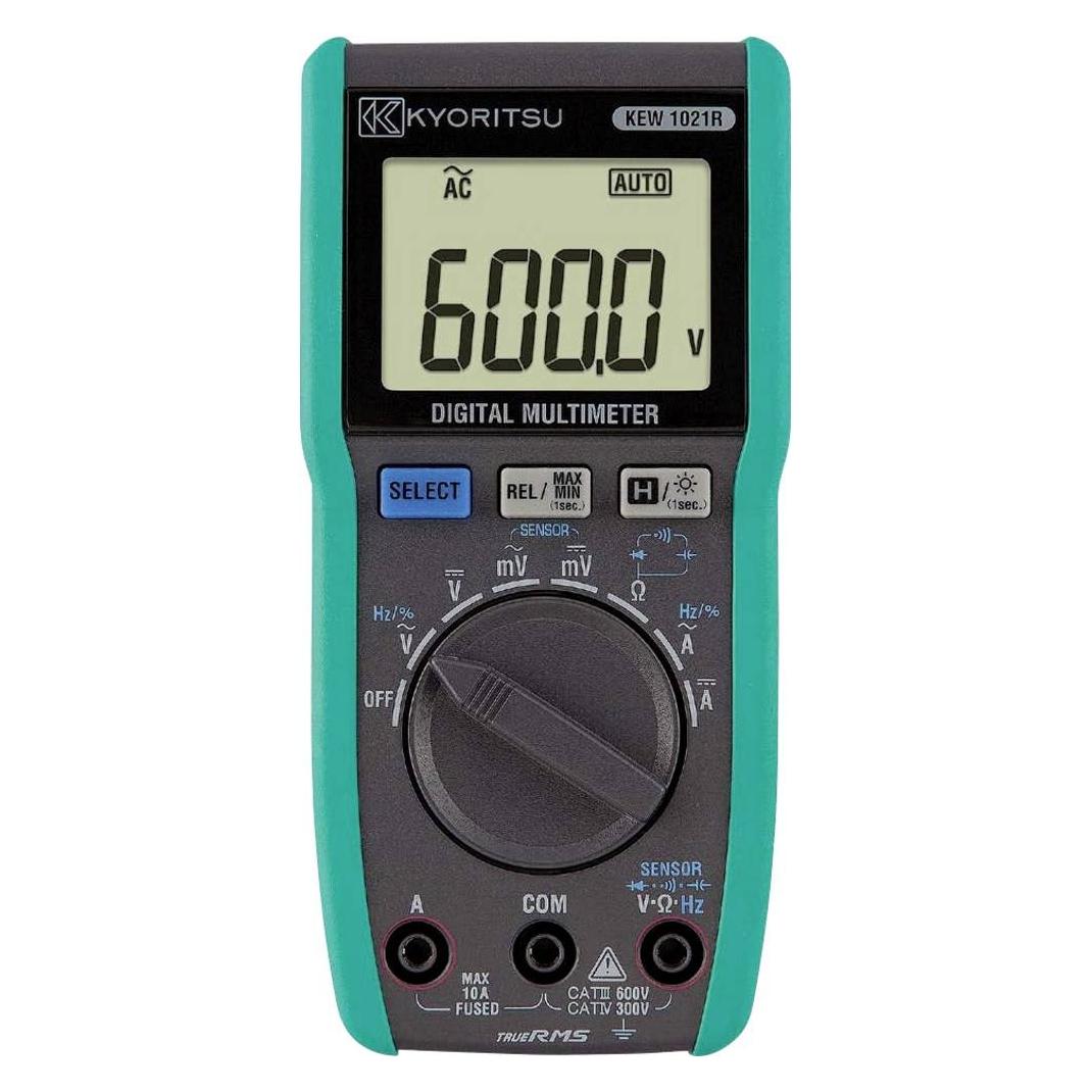 Kyoritsu 01021R080A Digitales TRMS-Multimeter, Lieferung mit Tragetasche (CAT III 600V, CAT IV 300V, Hand-Multimeter) (04560187065903)