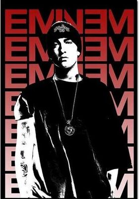 Uplifted Finds "Eminem ""Super Rapper"" Legend Poster   Slim Shady Rap Icon Canvas Painting For Home Decor t 20 X 30 Cm No Frame"
