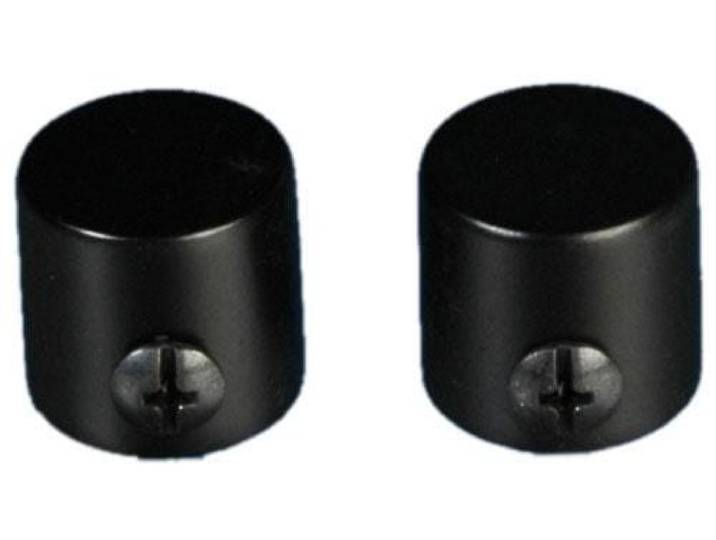 Gardinenstangen-Endstück LIEDECO Endkappe , schwarz, B:2cm H:2cm L:2cm Ø:1,6cm, Gardinenstangenendstücke, Gardinenstangen-Endstück, für Gardinenstangen Ø 16 mm