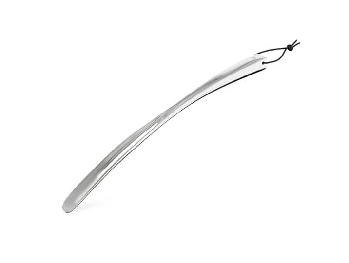 Umbra Slip Schuhlöffel lang aus Metall, 46 cm, Aluminium matt Kein Bücken nötig, glatte gebogene Spitze, Öse zum Aufhängen, praktisch für Flur oder Schrank, leicht