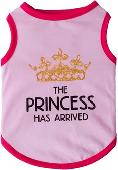 Inspire Curations Princess Print Summer Cotton Vest For Sphynx Cats & Small Pets pink Princess l advise 3.5 5kg