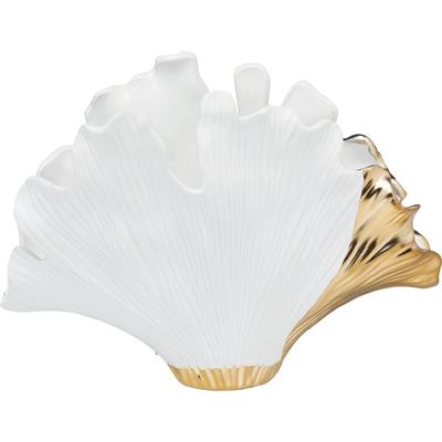 Tischvase KARE DESIGN "Vase Ginkgo Elegance", gold (goldfarben), B:45cm H:32cm T:15cm, Vasen