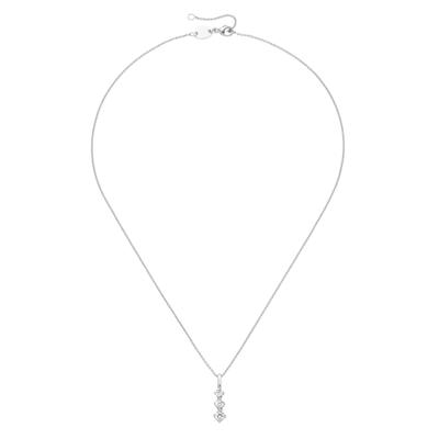 Kette mit Anhänger SMART JEWEL "Anhänger mit Zirkonia, Silber 925", silber, Halsketten, Damen, 45cm, Silber 925 (Sterlingsilber)