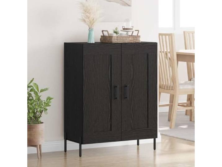 HEFZGDB Weißes Sideboard mit zeitlosem Design aus Holzwerkstoff und glatter Oberfläche, klassisches Sideboard mit Wandhalterung zur Sicherung für Alltagsgegenstände zur Aufbewahrung