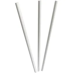VEPATIM 140x Papiertrinkhalme FSCR Papier Cocktail weiss O 8mm 145 mm