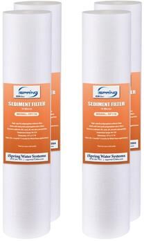 iSpring FP110X4 10 Micron Sediment Cartridges, 4-Pack