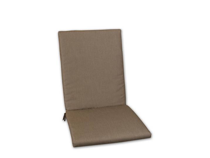 Sesselauflage, Hellbraun, Uni, Füllung: Schaumstoff, Vlies, 50x4x109 cm, Made in Germany, pflegeleicht, Gartenmöbel, Gartenpolster & Auflagen, Sesselauflagen