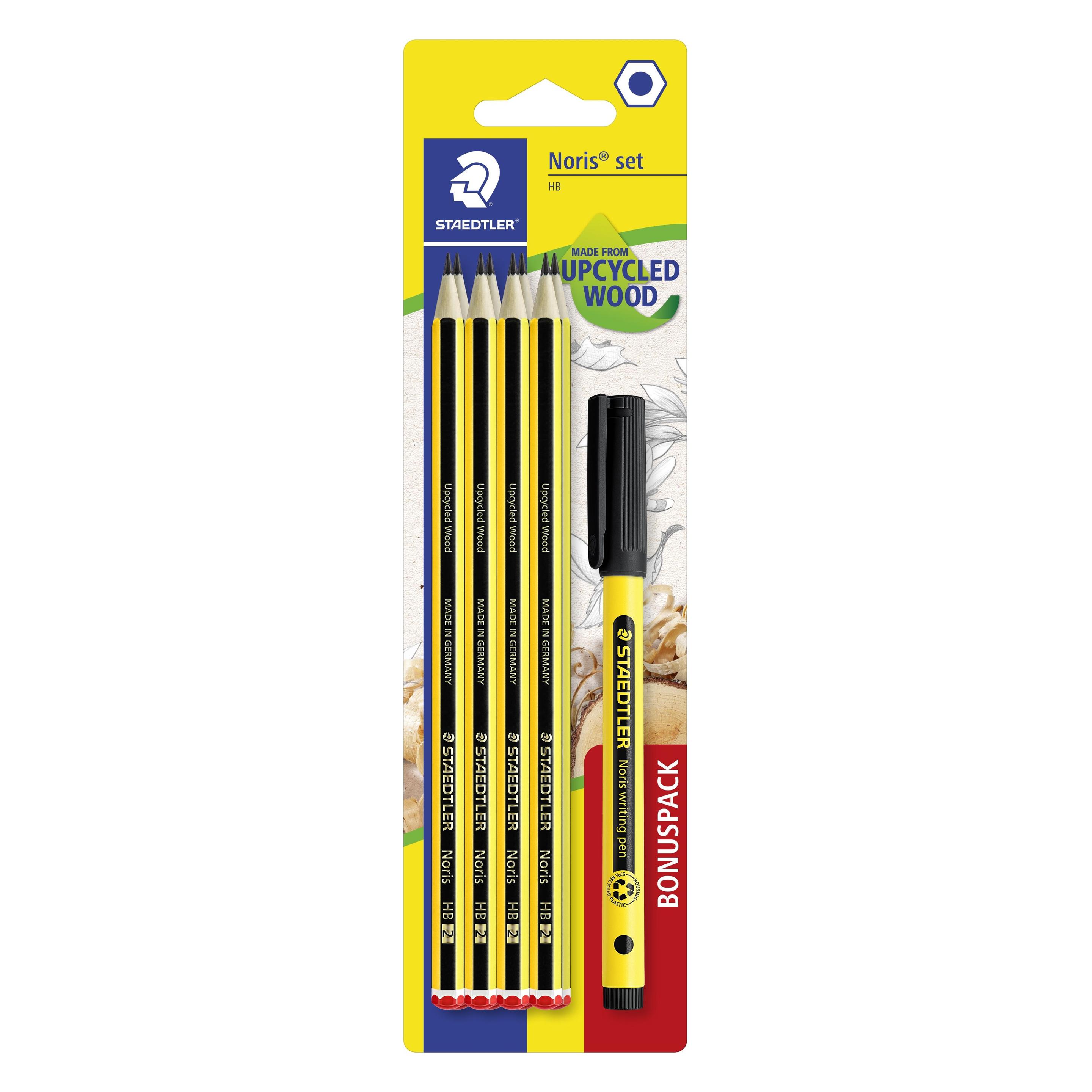 Staedtler Blyant Noris HB Upcycled Wood Studiest (9) (HB, 8x) (120 SBK8P2)