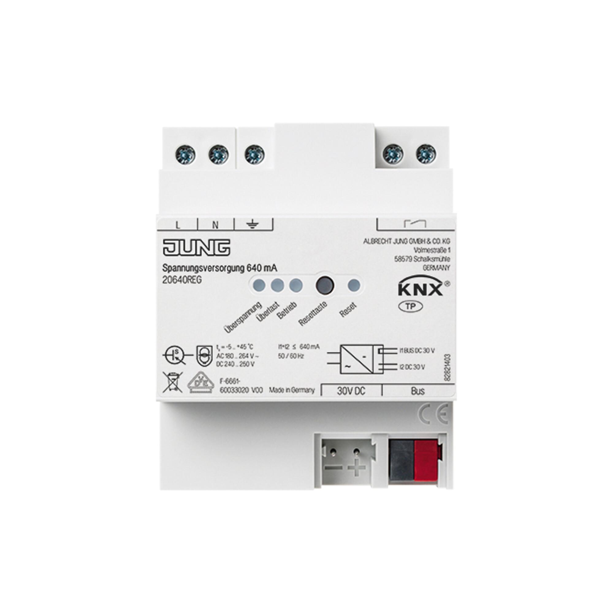 Jung Spannungsversorgung 640mA, KNX 20640 REG (20640REG)