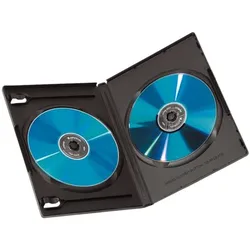 Hama DVD/Blu-ray-Doppelhüllen schwarz, 13.5x19x1.4 cm