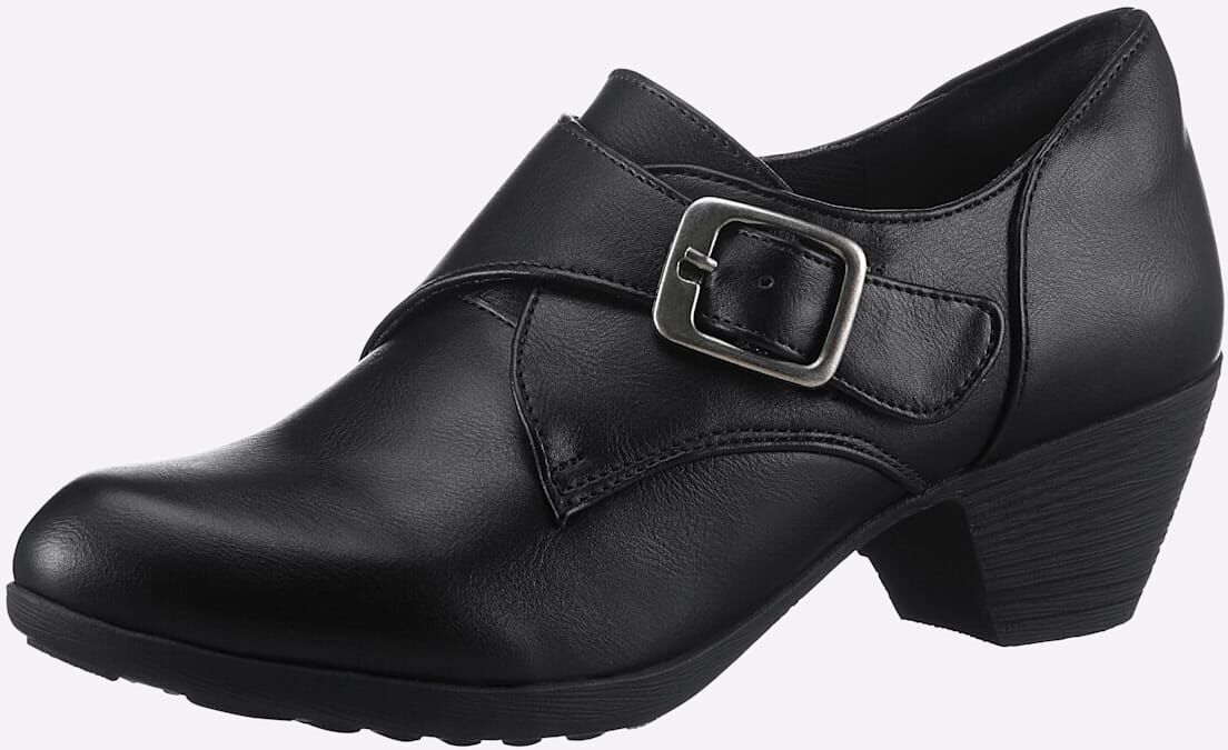 Hochfrontpumps ANDREA CONTI, Damen, Gr. 41, schwarz, Lederimitat, Schuhe Hochfrontpumps schwarz 41