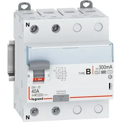 Legrand DX3 FI-Schutzschalter 40A, 300mA, Typ B, N-links, 2polig