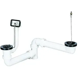 Dallmer Ab- und Überlauf-Set 023 U, 2 Ketten, 1 1/2", 110312 110312