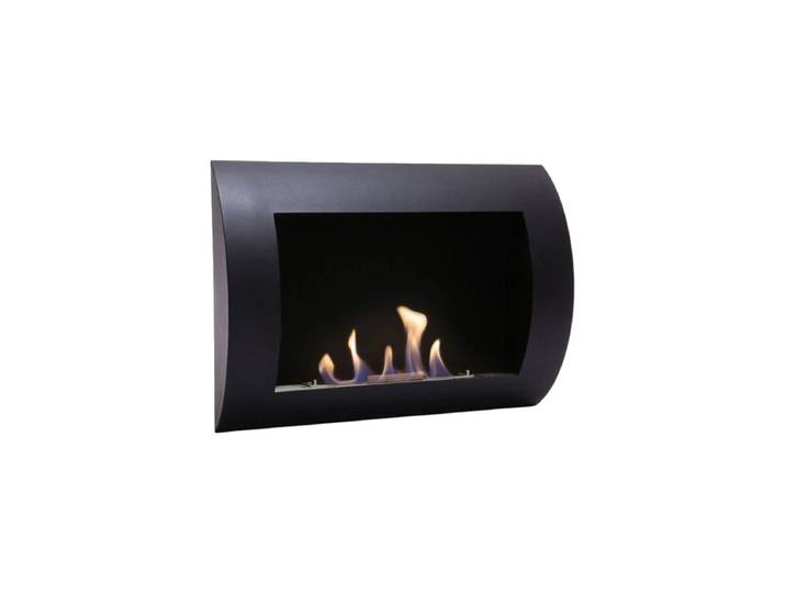 Design Bioethanol Wandkamin „Ocean*, Schwarz CACHFIRES
