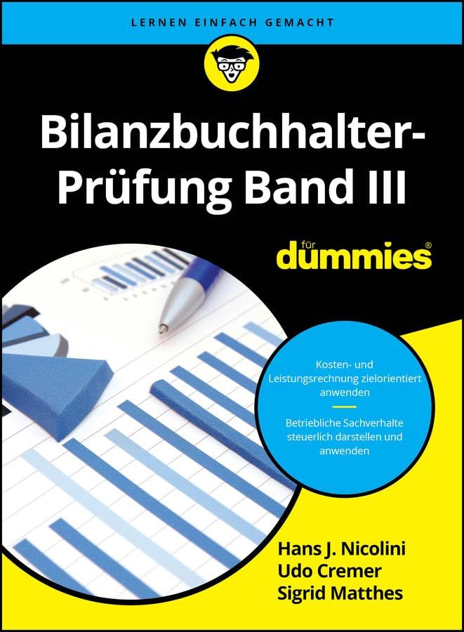 Hans Nicolini - Bilanzbuchhalter-Prüfung Band III für Dummies - Preis vom 13.10.2026 19:28:25 h