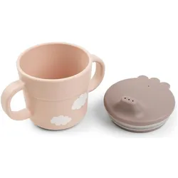 Done by Deer, Kindergeschirr + Kinderbesteck, Geschirr Set first meal Happy clouds Rosa