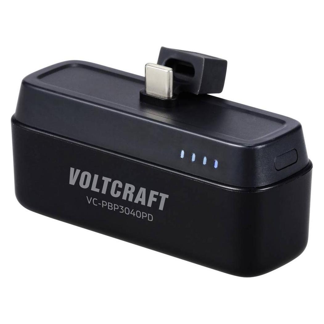 Voltcraft VC-PBP3040PD Powerbank 4500 mAh Power Delivery Li-Ion Schwarz (matt) (4500 mAh, 20 W, 16.65 Wh) (VC-15076620)