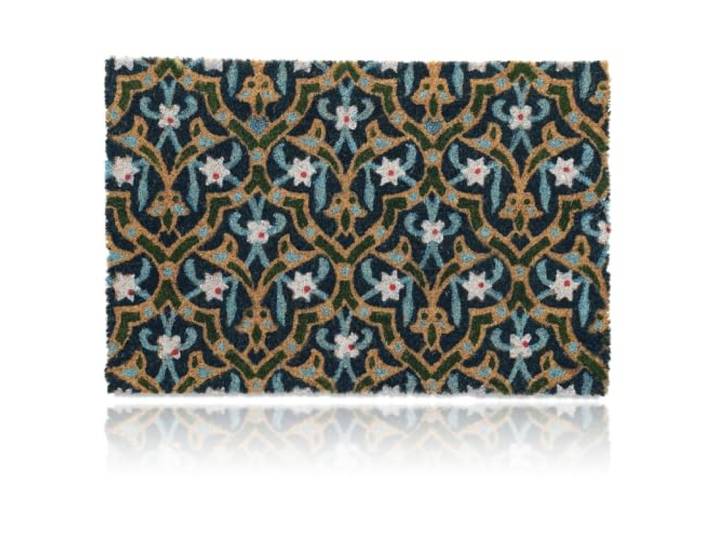 Relaxdays Paillasson en Fibres de Coco\, Design Oriental\, 40 x 60 cm\, antidérapant\, intérieur et extérieur\, Multicolore