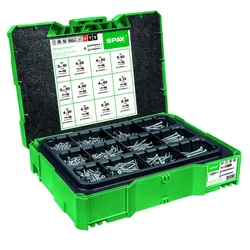 SPAX Sortimentskoffer - Senkkopf T-STAR plus WIROX - Systainer T-Loc inkl. 1.380 Schrauben