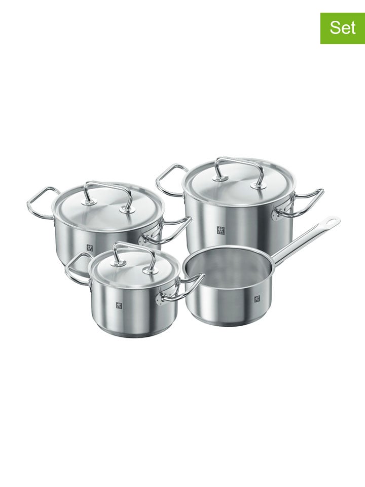 Zwilling 7tlg. Edelstahl-Kochgeschirr-Set ''Twin'' - onesize
