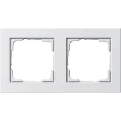 Gira 021229 Abdeckrahmen 2f Gira E2 Reinweiß