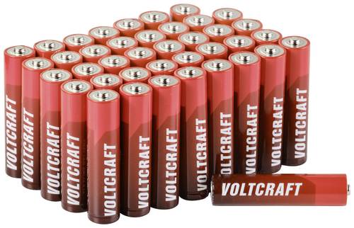VOLTCRAFT Industrial LR03 Micro (AAA)-Batterie Alkali-Mangan 1300 mAh 1.5V 40St.