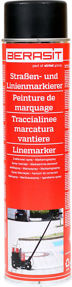 kaiserkraft Markierungsspray, Inhalt 600 ml, VE 6 Dosen, schwarz