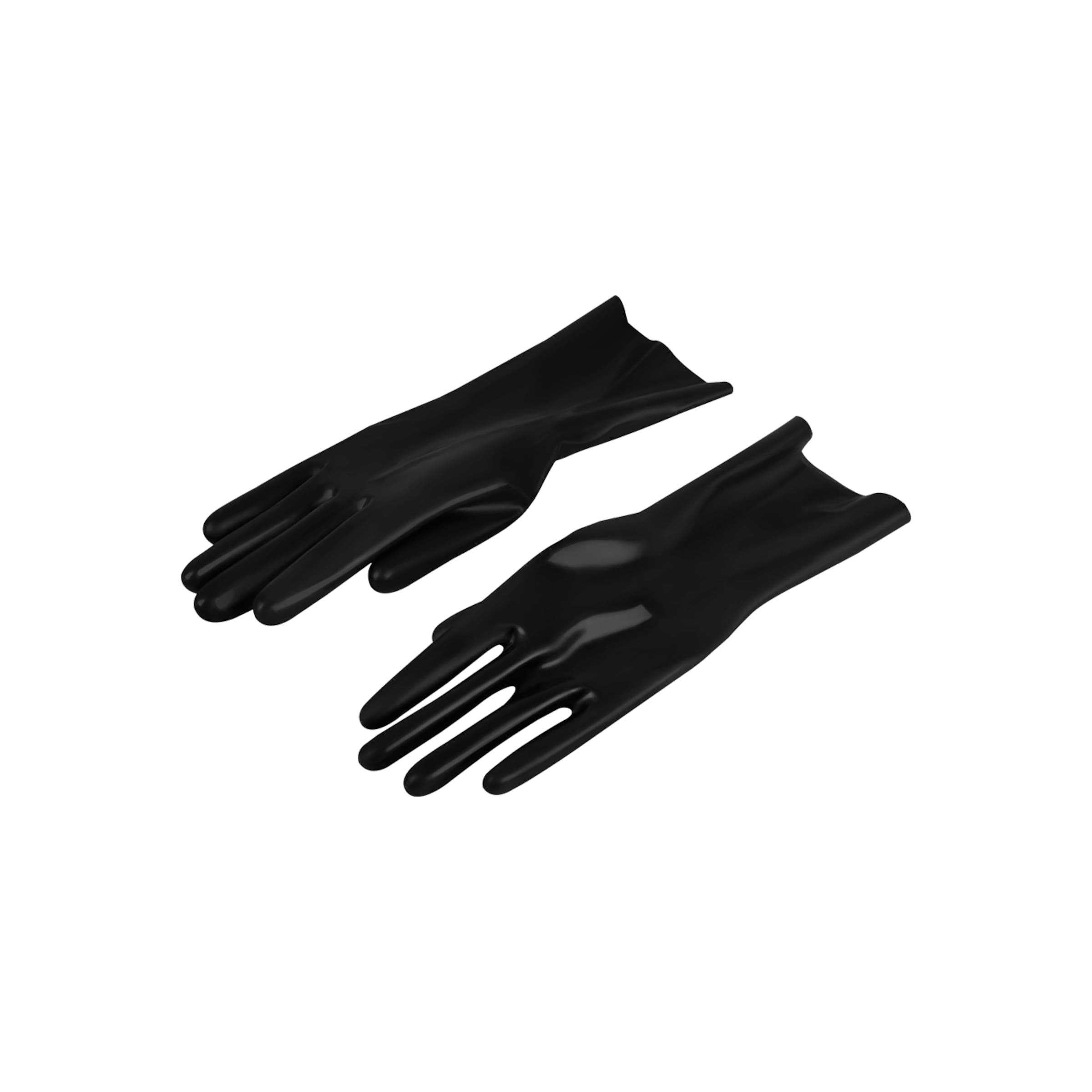 Glänzende Latex-Handschuhe