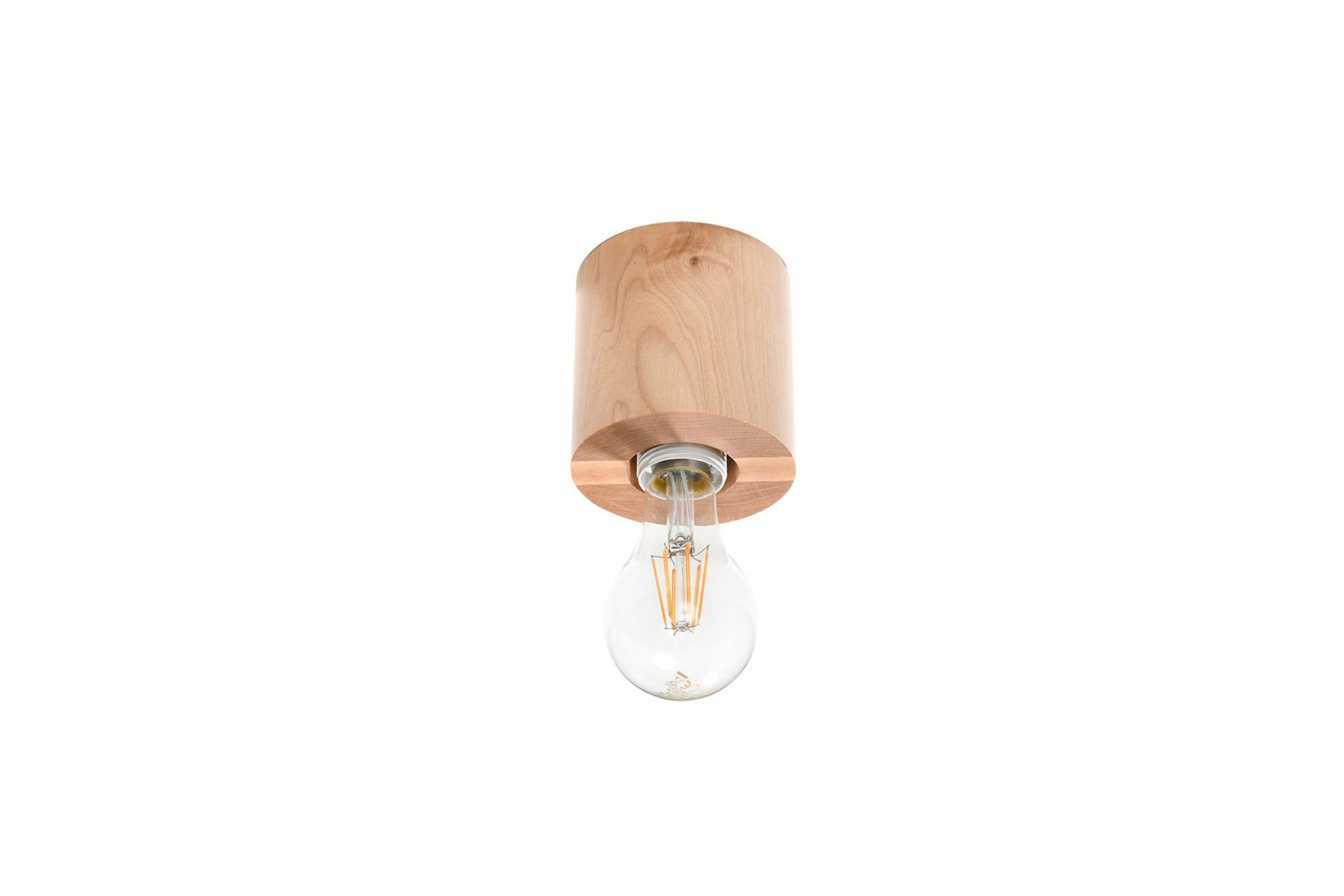 Sollux Plafondlamp SALGADO in natuurlijk hout