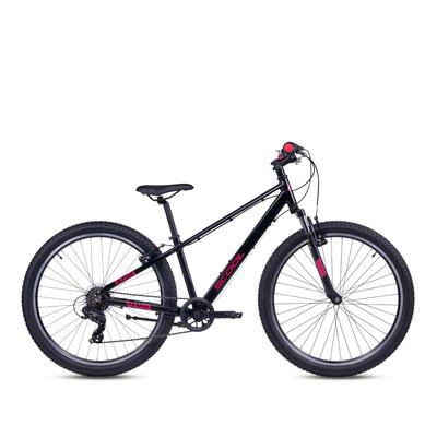 Jugendfahrrad S’COOL "S'COOL Xroc Pro 26-K7 Oxid/Pink" Gr. 35, schwarz (oxid, pink), Fahrräder, Kinder, 35cm, 26 Zoll (66,04cm)