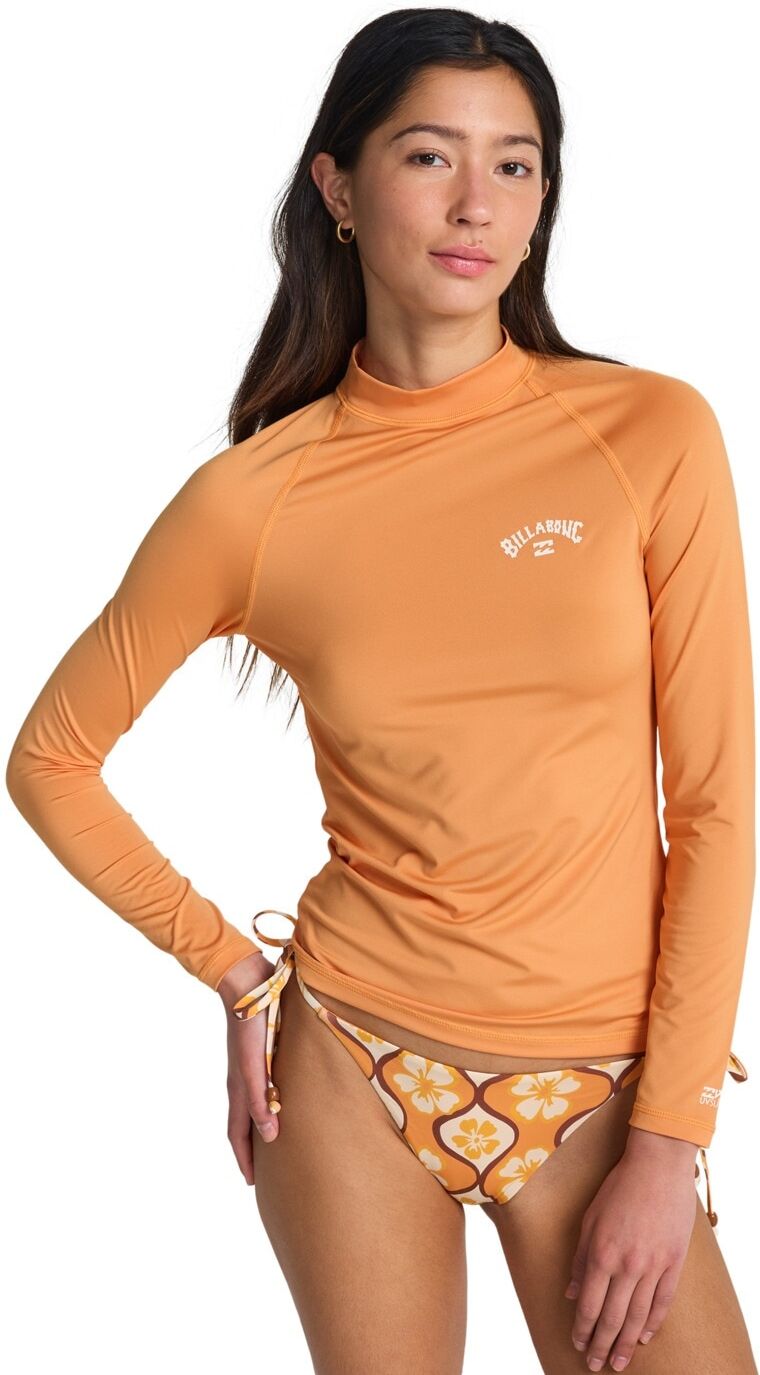 Rash Guard BILLABONG "Tropic Surf", Damen, Gr. S, tangerine, Obermaterial:86% Polyester, 14% Elasthan., Shirts Rash Guard tangerine S