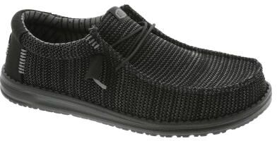 Hey Dude Wally Stretch Sox - Mens 10 Black Oxford Shoes Medium