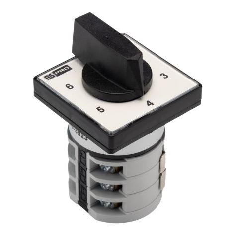 RS PRO Nockenschalter, 1-polig / 20A, 6 Schliesser (2083923)