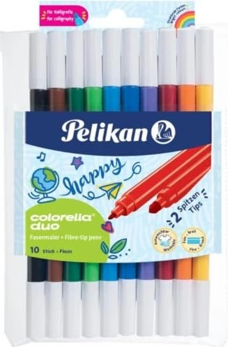 PELIKAN Colorella Duo doppelseitig, 10 Farben