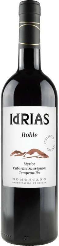 Idrias Roble - Vino Tinto 75 cl. D.O. Somontano - Aromas intensos y sabor equilibrado