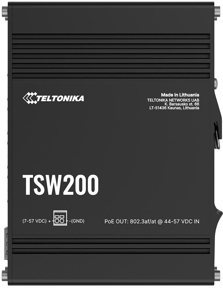 Teltonika Networks Teltonika TSW200 8-Port Industrial PoE+ Switch with 2x SFP (No PSU)