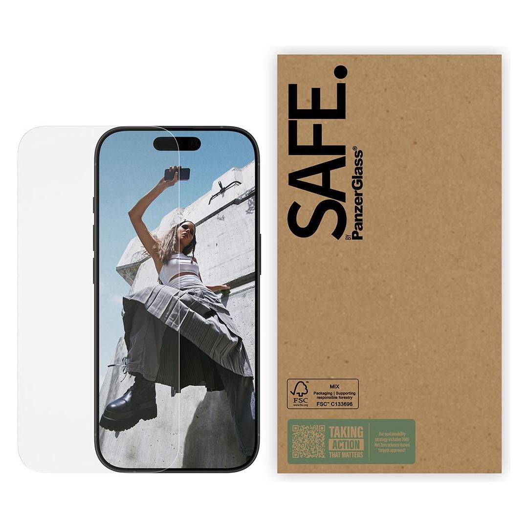 PanzerGlass Safe. (1 Stk., Apple iPhone 16 Pro, Apple iPhone 17, Apple iPhone 17 Pro) (BULKSA98711)