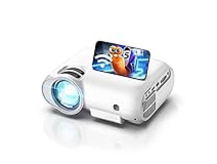 Projecteur WiFi 5G Bluetooth 1080P natif Mini portable 7500 lumens Home Cinéma 130 000 heures 300 Écran HDMI/VGA/USB/AV/SD