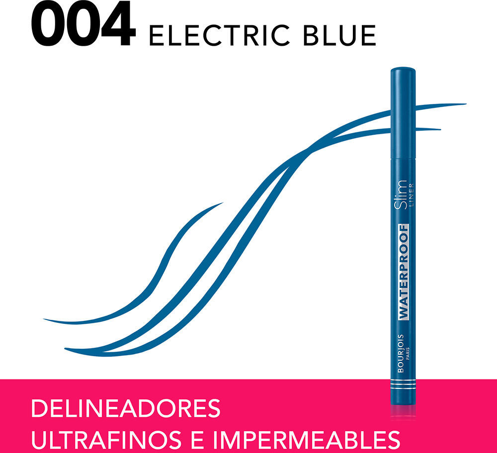 Bourjois Eyeliner waterproof Slim Liner #004-Bleu électrique 1 unité