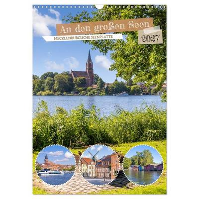 An den großen Seen der Mecklenburgischen Seenplatte (Wandkalender 2027 DIN A3 hoch), CALVENDO Monatskalender