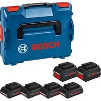4x Akku ProCORE 18V 4.0Ah + 2x Akku ProCORE 18V 8.0Ah Professional blau/schwarz, L-BOXX, AMPShare Alliance