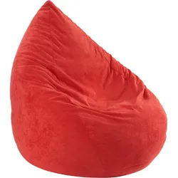 linke licardo Sitzsack Microvelour rot 110 cm hoch