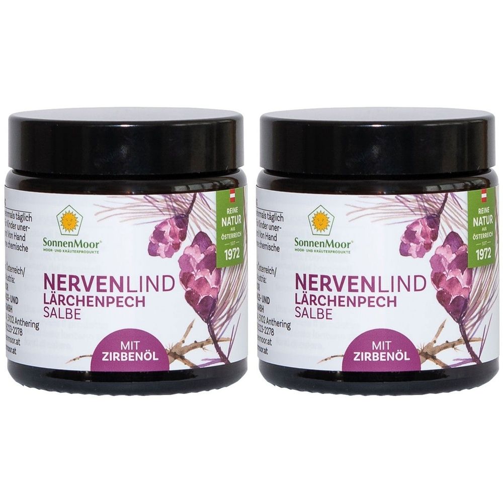 Lärchenpechsalbe Nervenlind mit Zirbenöl 2x 2x90 g Salbe