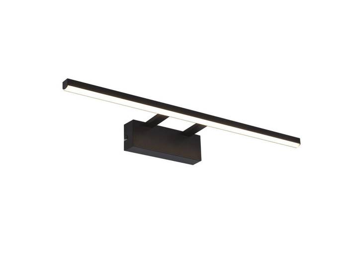 Nettlife Spiegelleuchte Aloysia II 60/6/13.5Cm, Schwarz, Metall, LED integrated, 6x13.5x60 cm, Lampen & Leuchten, Innenbeleuchtung, Tischlampen