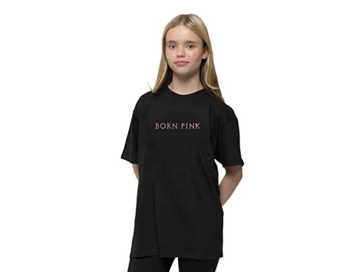 BlackPink T Shirt Born Roze Band Logo nieuw Officieel Unisex Zwart XL