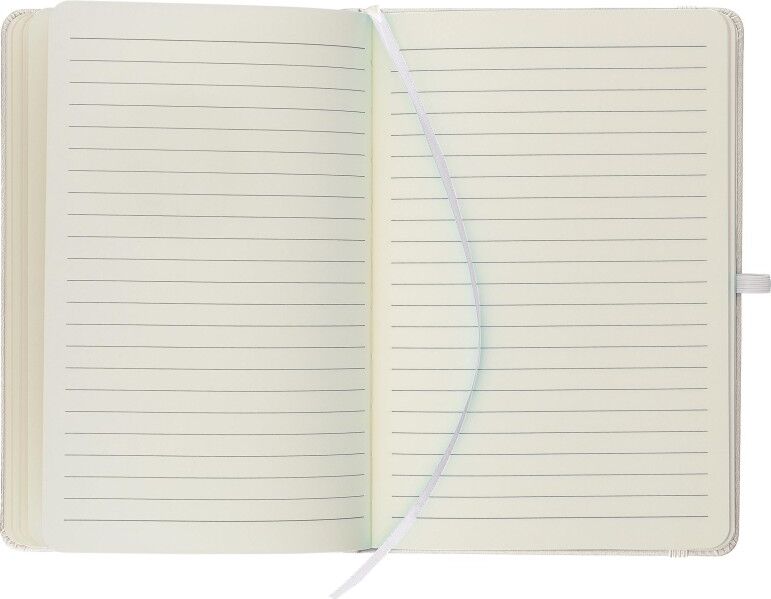 Carnet A5 personnalisable en PU compatible gravure laser Bloom blanc
