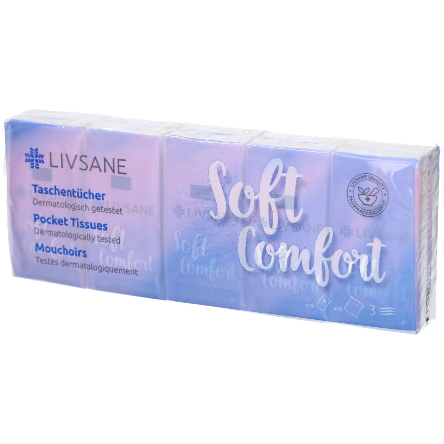 Livsane Taschentücher 10 x Stk St Tücher