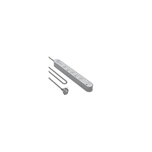 Force Power Bloco 5-voudige overspanningsbeveiliging met USB-A/USB-C, 800J, Zilver