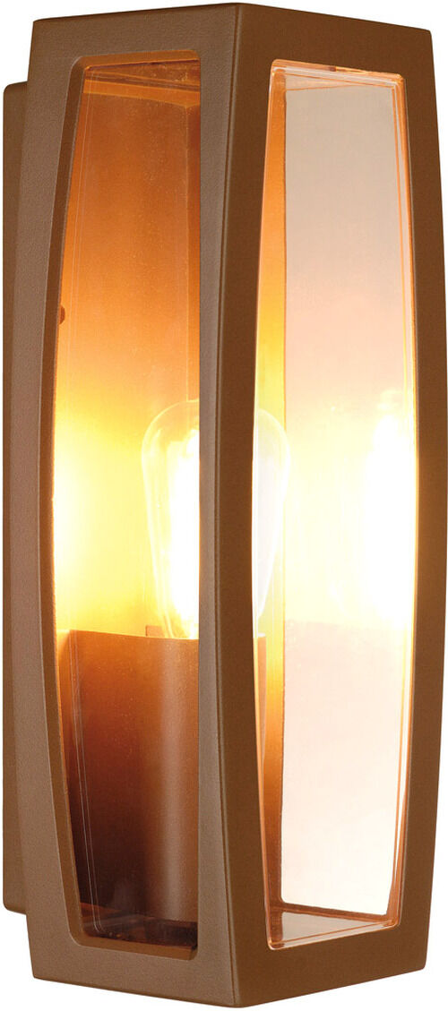 SLV Meridian Box 2 Aussenleuchte, Rostfarben, E27, Max. 25w, Klarer Kunststoff - Stand-, Wand- Und Deckenleuchten (Outdoor)